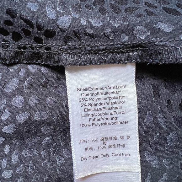 Dkny Animal Print Stretch Midi Dress Navy 6, mint condition - Picture 7 of 7